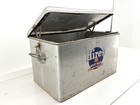 Vintage 1950s Hires Root Beer Metal Advertising Cooler Ice Chest Aluminum Picnic