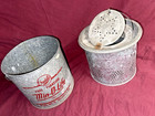          Vintage Fabrill s Full Floating Min-o-life Galvanized Minnow Bucket 1480