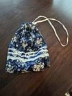 Cotton Medium Drawstring Clutch