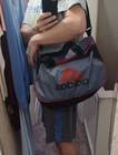 Adidas Diablo Small Duffel Bag Grey Black Red Gym Bag Read