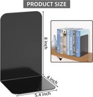 Vfine Bookends 1 Pair  Black Metal Book Ends  Heavy 1 Pair 