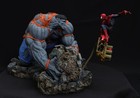 Marvel Sample  Grey Hulk Vs  Spider-man Diorama Sideshow Statue Exclusive Ooak