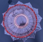 Westmoreland Lotus Petal-pink Glass 9    Centerpiece Bowl   13    Torte Plate-set 