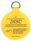 Flatirons Disc Adhesive Plate Hanger Set  2-3 Inch And 2-4 Medium  Yellow