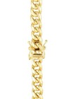 Real 10k Yellow Gold 6mm Royal Miami Cuban Link 24  Long Chain Necklace Box Lock