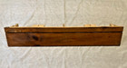 Vintage Handmade Art Crafts Mission Style  Wood 30  Wall Shelf With Plate Groove