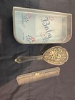Vintage 1950s Baby Brush  Comb And Plastic Case   Soft Bristles