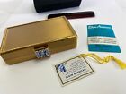 Vtg 1950s Elgin American Gold Minauderie Carryall Makeup Compact Purse Comb Ds66