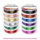 12 Rolls Jewelry Wire Craft Wire Tarnish Resistant Beading Wire For Jewelry Maki