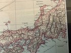Rare Antique Map  1899   Japan Asia  Ooak Framed  