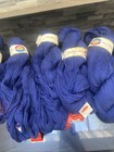 Lot 5 Skeins Japan Japanese  Kanebo Knitting Yarn Vintage Dark Blue 85  Wool