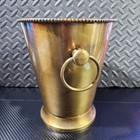Vintage Brass Ice Bucket With Handles 9 h X 7 5 w