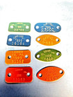 160 Aluminum Lehigh County  Pa Dog License Tags  Different Numbers  Colors Lot B