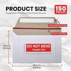 Pack Of 150  Rigid Mailers 6 5x4 5 Self Seal Photo 6 5 X 4 5 Inches  White