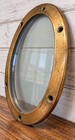 Antique Heavy Duty Brass Vintage Nautical Porthole Glass Window