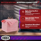 Aidea Microfiber Cleaning Cloth Pink 10pk  Towels For 