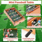 Compact Tabletop Soccer Game Mini Foosball W  2 Balls Score Keeper Fun All New