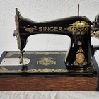 Stunning 1921 Singer Hand Crank Sewing Machine 115 Wings Fully Tested Sews A 