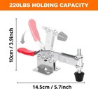 4 Pack Toggle Clamps  Hold Down Clamp 220lbs Holding Capacity Quick Release