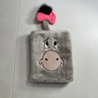 Disney World Parks Winnie The Pooh Eeyore Plush Fluffy Notebook Journal W  Tail