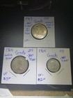 Silver Canadian Coin Lot 0 60 Fv W  Commem Quarter 