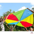 Rainbow Parachute Toy For Kids  6 Ft Play Parachute Game With 8 Handles  Pe E   