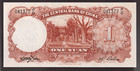 1936 Central Bank Of China 1 One Yuan  Pic  212c Sign 9 Unc