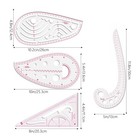 Sewing Ruler Set clear Metric French Curve Rulers professional Sewing Quiltin   