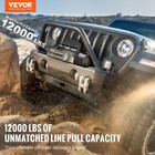 12000lb 85ft Electric Winch With Steel Cable   Wireless Remote For Utv atv