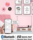 Vinyl Record Player Vintage Wireless Bluetooth Record Player With Stereo