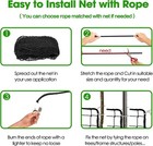 Baseball Softball Backstop Nets  Heavy Duty Sports Netting Barrier  18 Nylon
