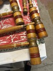 Rare Vintage Wood Croquet Set Complete W  Rack   Accessories Adirondack Folk Art