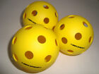 3 Onix Fuse Pickleball Balls Indoor True Flight Usapa Approved Yellow Set Of 3