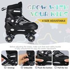 Roller Skates For Little Kids  Four Size Adjustable With Illuminating Wheels
