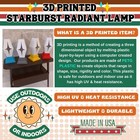 Starburst Radiant Desk Lamp Led Edison Light Vintage Style Mid Century Modern