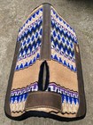Klassy Kowgirl Desert Blue Contoured Wool   Felt Western Saddle Pad 28  X 30 