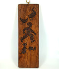 Vintage Dutch German Double Sided Carved Wooden Speculaas Springerle Cookie Mold