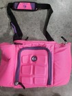 6 Pack Fitness Meal Prep Travel Bag In Pink  W internal Shelving Insulated Used