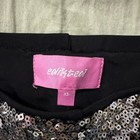 Edikted Silver Sequin Sparkly Micro Shorts Xs Women s Festival Party Summer