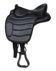 Western Horse Bareback Treeless Leather Saddle Pleasure Trail Riding 49103