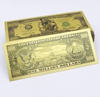 100 Pcs Gold Banknote Statue Of Liberty 1 Million Us Dollar Craft Gift Prop New