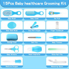 Baby Healthcare And Grooming Kit  15 In 1 Baby Safety Set Newborn Nursery Health