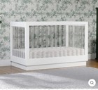 Babyletto Harlow 3-in-1 Convertible Crib  White With White Base And Acrylic Slat