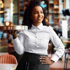 Waiter Server Apron With 3 Pockets For Waitress Short Half Waist Apron