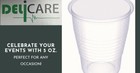  2500 Count  - 5 Oz Cups Clear Disposable Plastic Drinking Cups