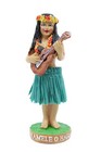 Hawaiian Hula Lady W  Ukulele Mini Dashboard Doll - Na Mele  4  Doll For Car
