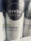 3 New Nivea Men Sensitive Shave Gel With Vitamin E  Soothing Chamomile 7oz Each