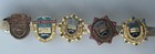 Vintage Collectible Greyhound Bus Employee Service Award Enamel Pins On Pin Bar
