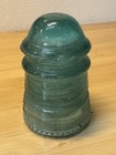 Hemingray No  12 Aqua Blue Glass Electrical Insulator - Patent May 2 1893