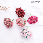 Handmade Mini Heart Petals Mulberry Paper Roses 18mm  50 Pcs Paper Flowers For C